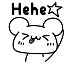 Black & white bear (ver.English) sticker #8833468