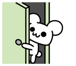 Black & white bear (ver.English) sticker #8833473