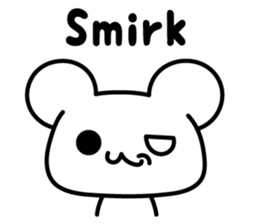 Black & white bear (ver.English) sticker #8833479