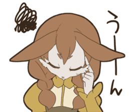 KAWAII rabbit girl sticker #8833968