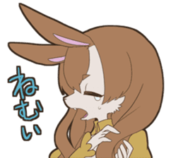 KAWAII rabbit girl sticker #8833969