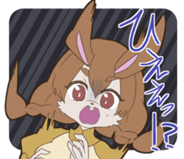 KAWAII rabbit girl sticker #8833970
