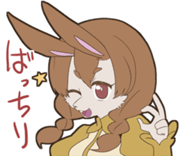 KAWAII rabbit girl sticker #8833971