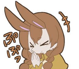 KAWAII rabbit girl sticker #8833973