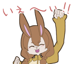 KAWAII rabbit girl sticker #8833978