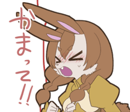KAWAII rabbit girl sticker #8833982