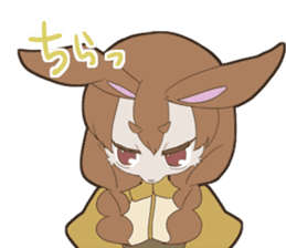 KAWAII rabbit girl sticker #8833987