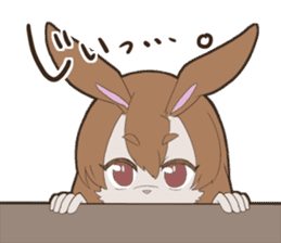 KAWAII rabbit girl sticker #8833991