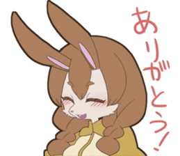KAWAII rabbit girl sticker #8833999