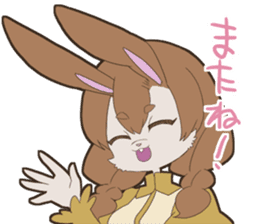 KAWAII rabbit girl sticker #8834001