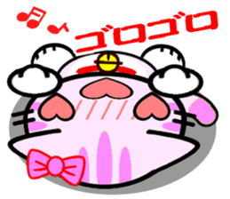 Cheerful marmalade cat sticker #8834545