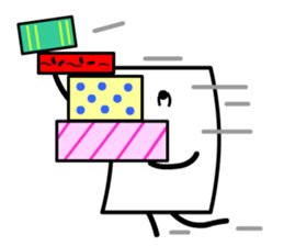 Cardman confronts stormy winds 6 sticker #8834803