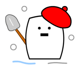 Cardman confronts stormy winds 6 sticker #8834805