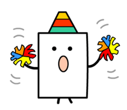 Cardman confronts stormy winds 6 sticker #8834829