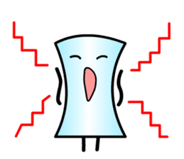 Cardman confronts stormy winds 6 sticker #8834830