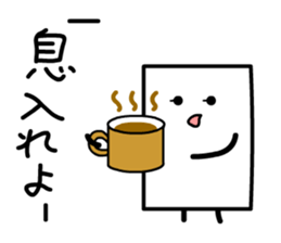 Cardman confronts stormy winds 6 sticker #8834833