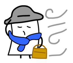 Cardman confronts stormy winds 6 sticker #8834841