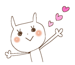 Busy rabbit, Miss Simple sticker #8834843