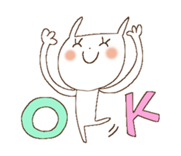 Busy rabbit, Miss Simple sticker #8834844