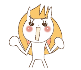 Busy rabbit, Miss Simple sticker #8834847