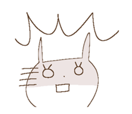 Busy rabbit, Miss Simple sticker #8834848