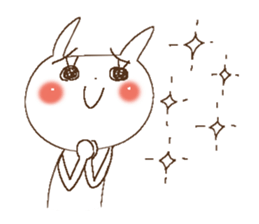 Busy rabbit, Miss Simple sticker #8834850