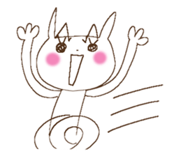 Busy rabbit, Miss Simple sticker #8834853