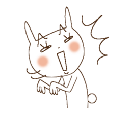 Busy rabbit, Miss Simple sticker #8834856