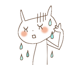 Busy rabbit, Miss Simple sticker #8834857