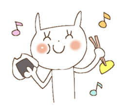 Busy rabbit, Miss Simple sticker #8834866