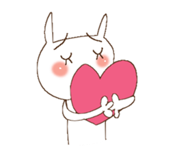 Busy rabbit, Miss Simple sticker #8834877