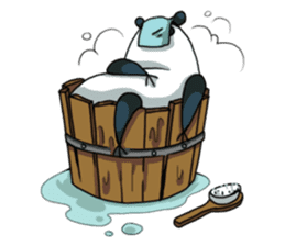 Panda & Chickens sticker #8835166