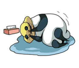 Panda & Chickens sticker #8835167