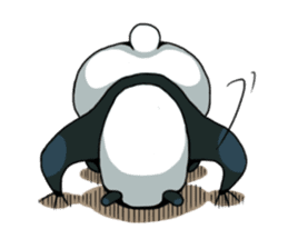 Panda & Chickens sticker #8835176