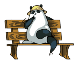 Panda & Chickens sticker #8835177