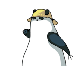 Panda & Chickens sticker #8835180