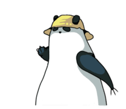 Panda & Chickens sticker #8835180