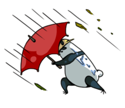 Panda & Chickens sticker #8835188