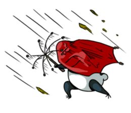 Panda & Chickens sticker #8835189