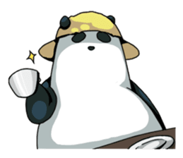 Panda & Chickens sticker #8835193