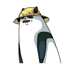 Panda & Chickens sticker #8835195