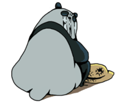 Panda & Chickens sticker #8835199