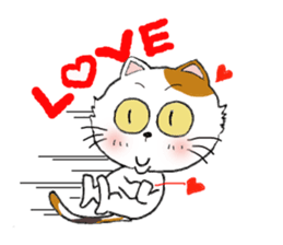 Talkative cat sticker (English version) sticker #8835482