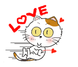 Talkative cat sticker (English version) sticker #8835482