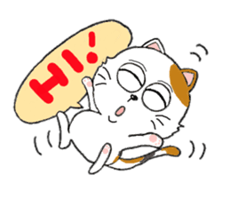 Talkative cat sticker (English version) sticker #8835484
