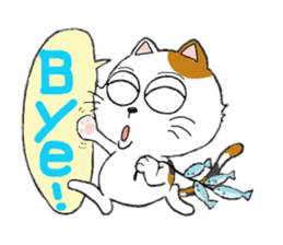 Talkative cat sticker (English version) sticker #8835485
