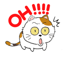 Talkative cat sticker (English version) sticker #8835501