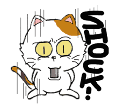 Talkative cat sticker (English version) sticker #8835506