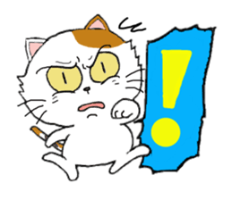 Talkative cat sticker (English version) sticker #8835508