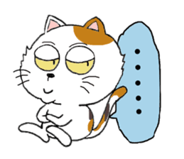 Talkative cat sticker (English version) sticker #8835510